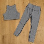 The Great x Eddie Bauer Leggings & Crop Top Hiking Checks Size M Black & White Size M Photo 0