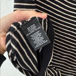 Premise  Black Tan Cream T Shirt Sweater Zip Back Lightweight Size Large Photo 6