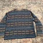 Vintage 90s Newton Trading Co 100% Wool Nordic Fair Isle Cardigan Sweater M Size M Photo 3