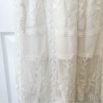 Elegant White Lace Maxi Dress Size M Photo 4