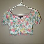 Dolls Kill Dolls Kills x Hello Kitty Little Twin Stars mesh crop top women’s size small Photo 0