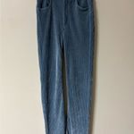ZARA  Blue Corduroy Slim Flare Pants Size 2/34 NEW Boho Hipster Photo 4