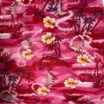 Vintage 90s Y2k 00s Pink Sleeveless Hawaiian Mini Dress Tie Back size Medium Photo 5