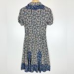 Sandro  Silk Floral Retro Collared Shirt Dress Photo 7