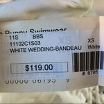 Beach Bunny  Bride White Wedding Bandeau NWT Photo 7