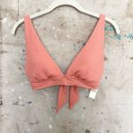 Aerie Waffle Tie Longline Triangle Bikini Top Photo 1