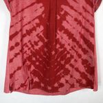 Grey Ant XS Top Red Tie Dye Cold Shoulder Tunic V Neck Cuffed Cap Sleeve 480 Photo 3