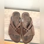 Merrell  sundial leather women’s sandals slip ons brown boho summer beach neutral Photo 1