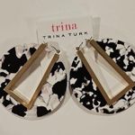 Trina Turk 💕TRINA By 💕 Graphic Geos Earring ~ Black and White Geometric NWT Photo 0