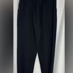 Liumilac Black Cropped High Waist Bow Knot Ankle Casual Dress Pants Medium Photo 2