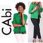 CAbi  Kelly Green Cotton Verde Blazer Jacket #5097 - S Photo 1