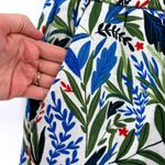 Joie  Tropical Floral Print Linen Blend Shorts Beaded Drawstring Pockets Size 8 Photo 3