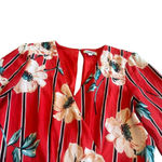 EXPRESS Bold Floral Print Long Sleeve Dress Swing A-Line Size Medium Women's Photo 1