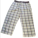 Jockey Plaid 100% Cotton Pajama Pants Blue Size L Photo 3