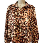 Andrew Marc  New York Womens Animal Print Top Blouse Size S Photo 0