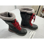 Womans Aquatherm Canada Jissika Size 6 M Zip Up Lace Up Lined Gray Boots Midcalf Photo 1