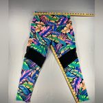 PINK - Victoria's Secret PINK Victoria’s Secret Ultimate High Waist Tropical Palm Print Mesh Leggings Photo 8