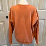 Bailey Rose Medium Embroidered “Malibu Athletics” Peach Crewneck Pullover NWOT Orange Photo 12