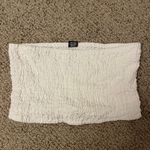 White ruffled tube top Size M Photo 0