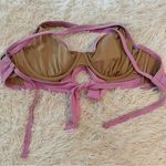 Shade & Shore Pink Tie-Front Bikini Top 38D Crossback • NWT Photo 6