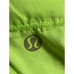 Lululemon Neon Green High Rise Sports Yoga Running Athletic Dolphin Shorts Sz 6 Photo 2