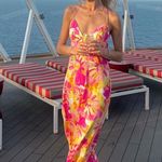 Hello Molly Pink Floral Maxi Dress Photo 0