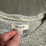 Madewell  Gray Cloud Clover Knit‎ Long Sleeve Pullover Sweater Size S Photo 2