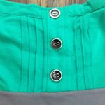 Anthropologie  RicRac Strapless Color Block Navy/Green Mini Dress Photo 2