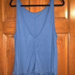 Free People Blue Low Back Tank Top Photo 1