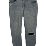 Madewell  Mid-Rise Classic Straight Jeans Distressed Cropped Mid Rise Blue 27 Photo 1