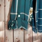 Dress Barn NWT  Tunic Blouse | Plus Size‎ 3X |Button Down Roll Tab Long Sleeve Top Photo 3