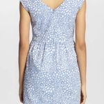 Cynthia Steffe Jasmine Jacquard Blue And White Dress Size 6 Cap Sleeves Retro Photo 1