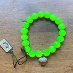 Juicy Couture Pam & Gela Green Beaded Friendship Bracelet Crystal Cupcake Charm Photo 0