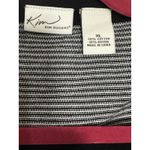 kim rogers Black/white Striped Open Cardigan, XL Photo 1