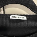 Reformation Black Fitted Long Sleeve Crop Blouse! Small women’s Photo 3