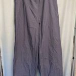 Eileen Fisher Wide-Leg Poplin Ankle Pants Women's 3X Nocturne Elastic Waist A35 Photo 1