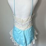 Vintage Ribbon Camisole Blue Size M Photo 2