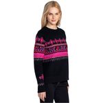 Johnny Was  The Fairisle Sweater Black Live Bling Cashmere Wool Blend XL Photo 3