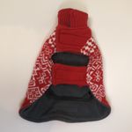 Eddie Bauer nwt Festive Red and White Pet Sweater size small Photo 2