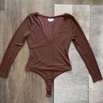 Lovers + Friends brown long sleeve bodysuit from revolve Photo 1