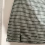 Brandy Melville Cara Mini Skirt Green and White Check Plaid XS OS One Size Photo 5