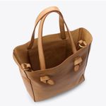 NISOLO Simone Convertible Shopper in Vachetta with Crossbody Strap Bag Tan Photo 2