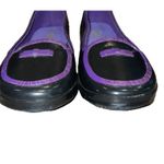 Esprit Black Purple Rubber Rain Flats Loafers Womens Sz 9 Slip-on Shoes Classic Photo 11