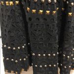 Tory Burch  Black Cotton Eyelet Sindri Dress 6 NWT Photo 5