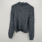 Kathy Ireland  Vintage Blue Textured Acrylic Cardigan Sweater Size Medium Photo 7