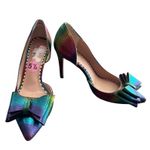 Betsey Johnson womans inbow Metallic Stiletto Heels Size 5.5 SKU8165 Photo 0