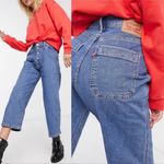 Levi's Mile High Cropped Wide Leg Jeans FYI Light Wash Size 26 Photo 1