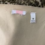 Leopard Print High Low Hem Mini Dress M Brown Sleeveless Elastic Waist Lined Size M Photo 5