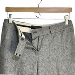 Talbots Black & White Glen Plaid Wool Blend Cuffed Wide Leg Trouser Pants Photo 3