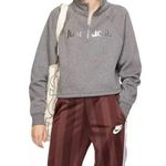 Nike Sportswear SHINE Funnel-Neck 1/2 Zip Pullover Sweatshirt | Women’s Size M Photo 0